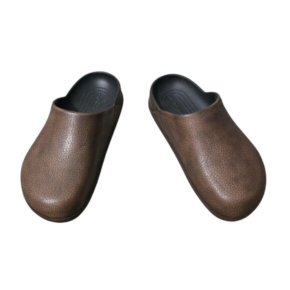 Crocs Dylan Burnished Clogs Womens Size 7 Brown New No Box - Picture 4 of 11